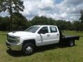 Summit White - Silverado 3500HD Work Truck Crew Cab 4x4 Chassis Photo No. 1