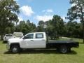 Summit White - Silverado 3500HD Work Truck Crew Cab 4x4 Chassis Photo No. 2