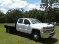 Summit White - Silverado 3500HD Work Truck Crew Cab 4x4 Chassis Photo No. 7