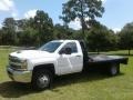 Summit White 2018 Chevrolet Silverado 3500HD Work Truck Regular Cab 4x4 Stake Truck