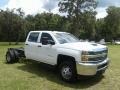 Summit White - Silverado 3500HD Work Truck Crew Cab 4x4 Chassis Photo No. 7