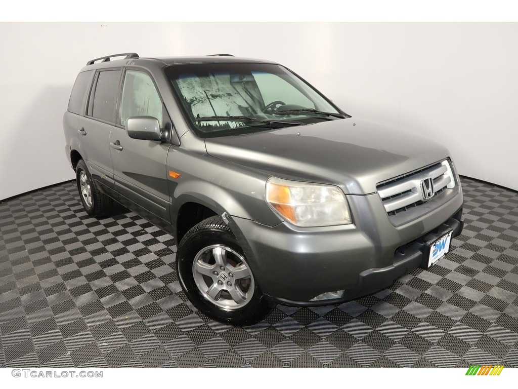 2007 Pilot EX 4WD - Nimbus Gray Metallic / Gray photo #4