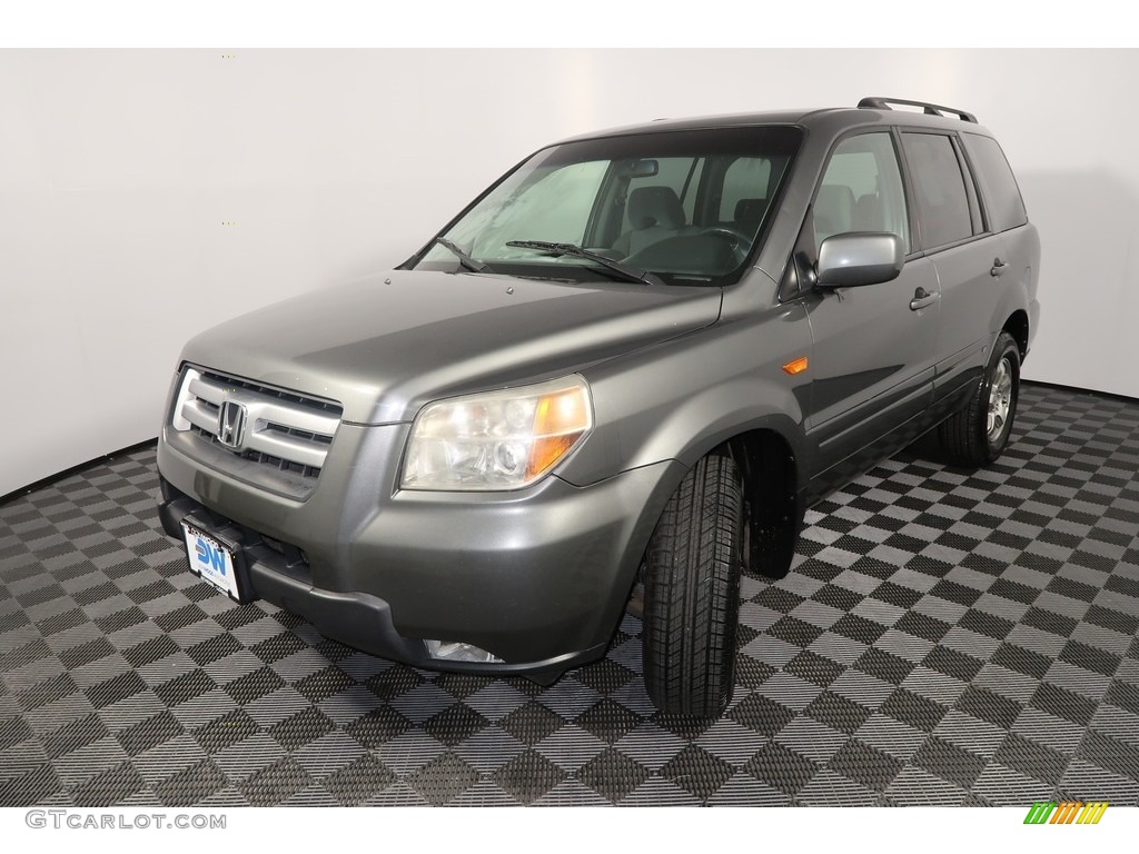 2007 Pilot EX 4WD - Nimbus Gray Metallic / Gray photo #8