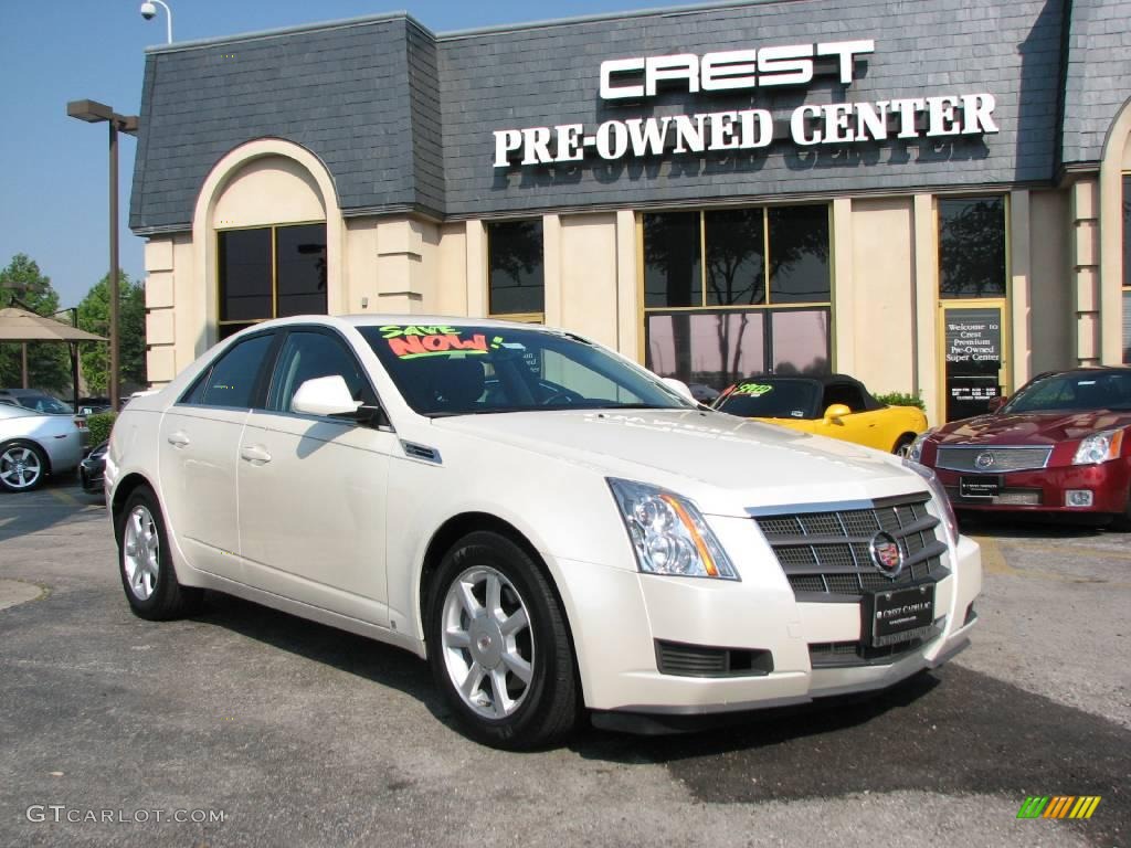 2009 CTS Sedan - White Diamond Tri-Coat / Ebony photo #1
