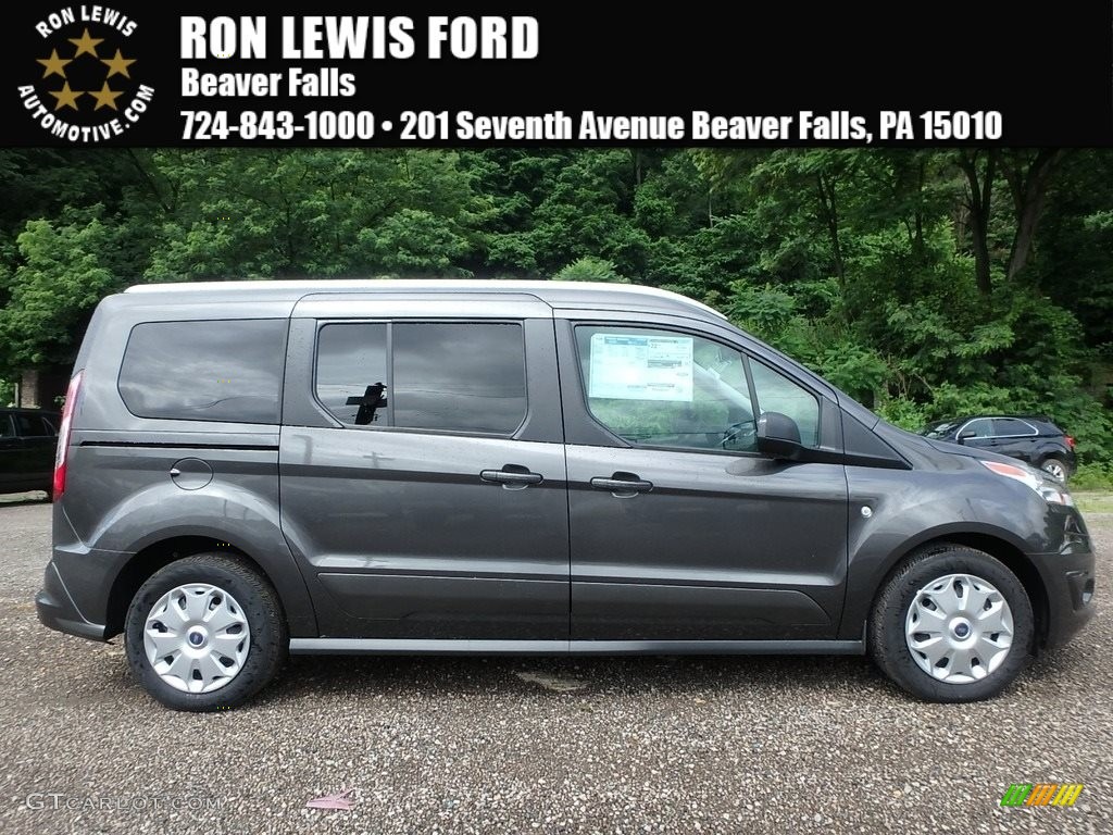 2018 Transit Connect XLT Passenger Wagon - Magnetic / Charcoal Black photo #1