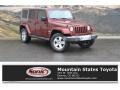 2008 Red Rock Crystal Pearl Jeep Wrangler Unlimited Sahara 4x4 #127791124