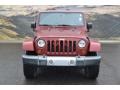 2008 Red Rock Crystal Pearl Jeep Wrangler Unlimited Sahara 4x4  photo #2