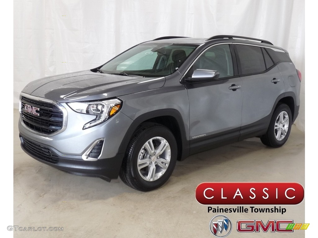 2018 Terrain SLE AWD - Satin Steel Metallic / ­Jet Black photo #1