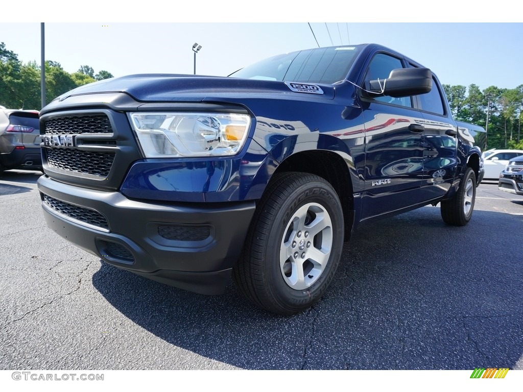 Patriot Blue Pearl 2019 Ram 1500 Tradesman Crew Cab Exterior Photo #127796876