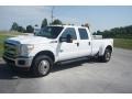 2011 Oxford White Ford F350 Super Duty XLT Crew Cab 4x4 Dually  photo #2