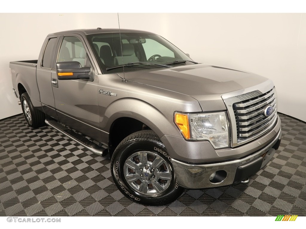 2011 F150 XLT SuperCab 4x4 - Sterling Grey Metallic / Steel Gray photo #4