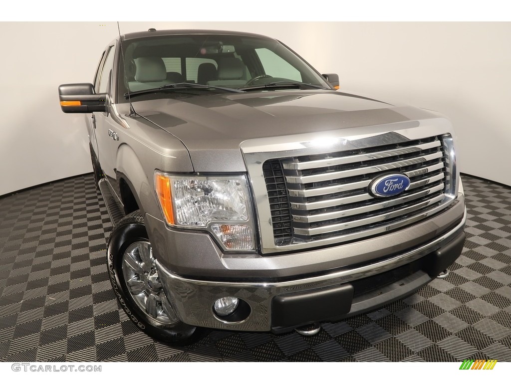2011 F150 XLT SuperCab 4x4 - Sterling Grey Metallic / Steel Gray photo #5