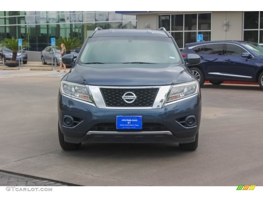 2014 Pathfinder SV AWD - Arctic Blue Metallic / Charcoal photo #2