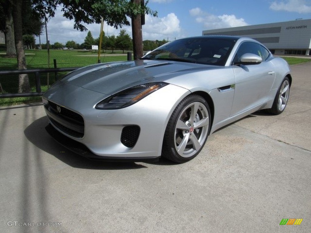 Indus Silver Metallic 2018 Jaguar F-Type Coupe Exterior Photo #127802489