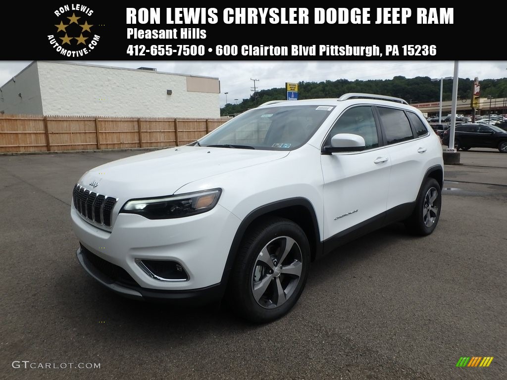 2019 Cherokee Limited 4x4 - Bright White / Black/Ski Grey photo #1