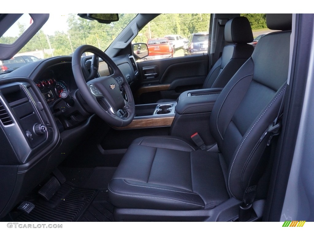 Jet Black Interior 2018 Chevrolet Silverado 1500 LTZ Crew Cab Photo #127803638