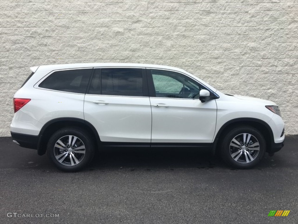 White Diamond Pearl 2018 Honda Pilot EX-L AWD Exterior Photo #127803980