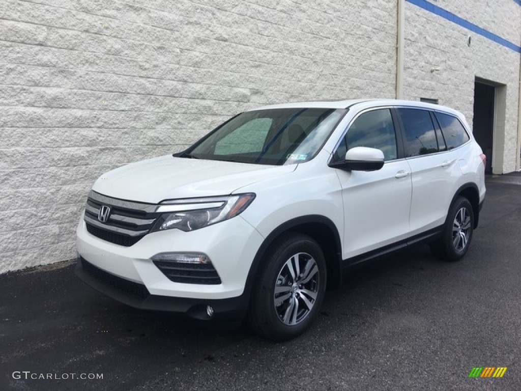 White Diamond Pearl 2018 Honda Pilot EX-L AWD Exterior Photo #127804082
