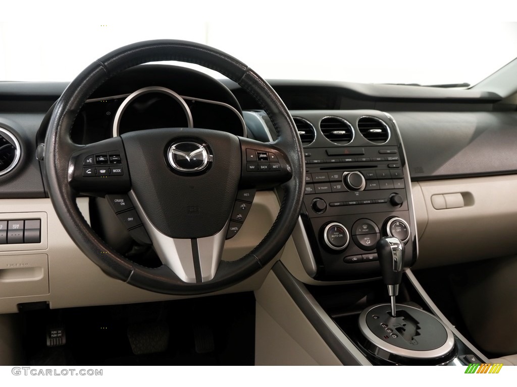 2010 CX-7 s Grand Touring - Crystal White Pearl Mica / Sand photo #6