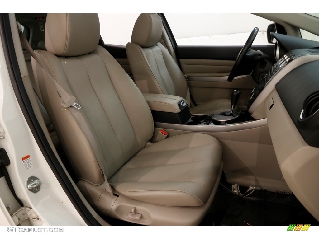 2010 CX-7 s Grand Touring - Crystal White Pearl Mica / Sand photo #14
