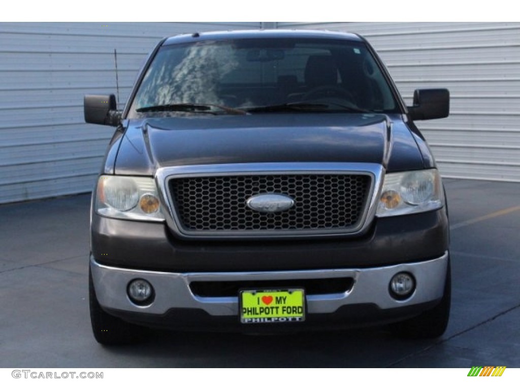 2006 F150 Lariat SuperCrew - Dark Shadow Grey Metallic / Black photo #2