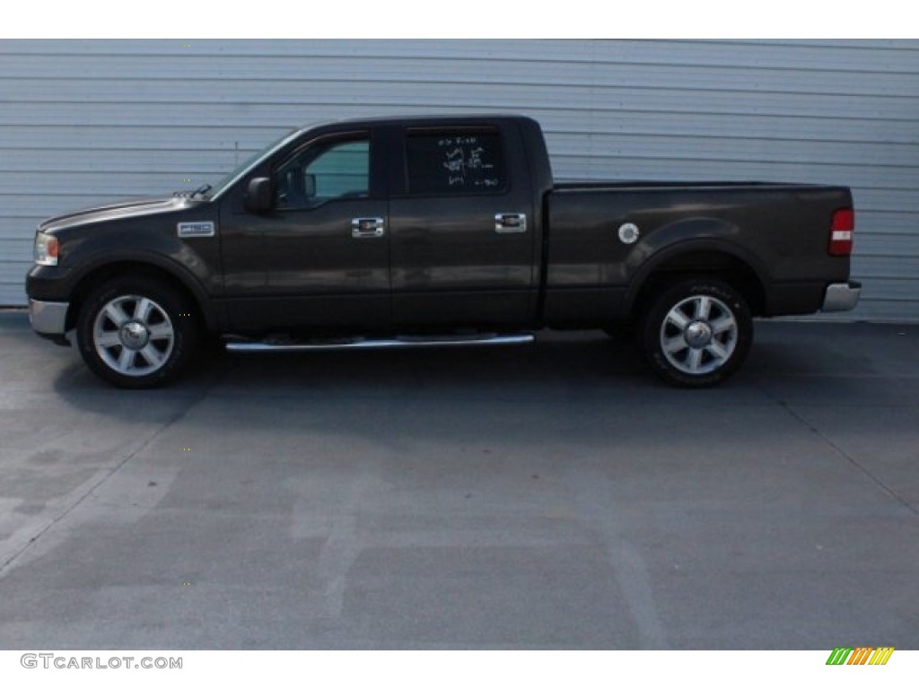 2006 F150 Lariat SuperCrew - Dark Shadow Grey Metallic / Black photo #7