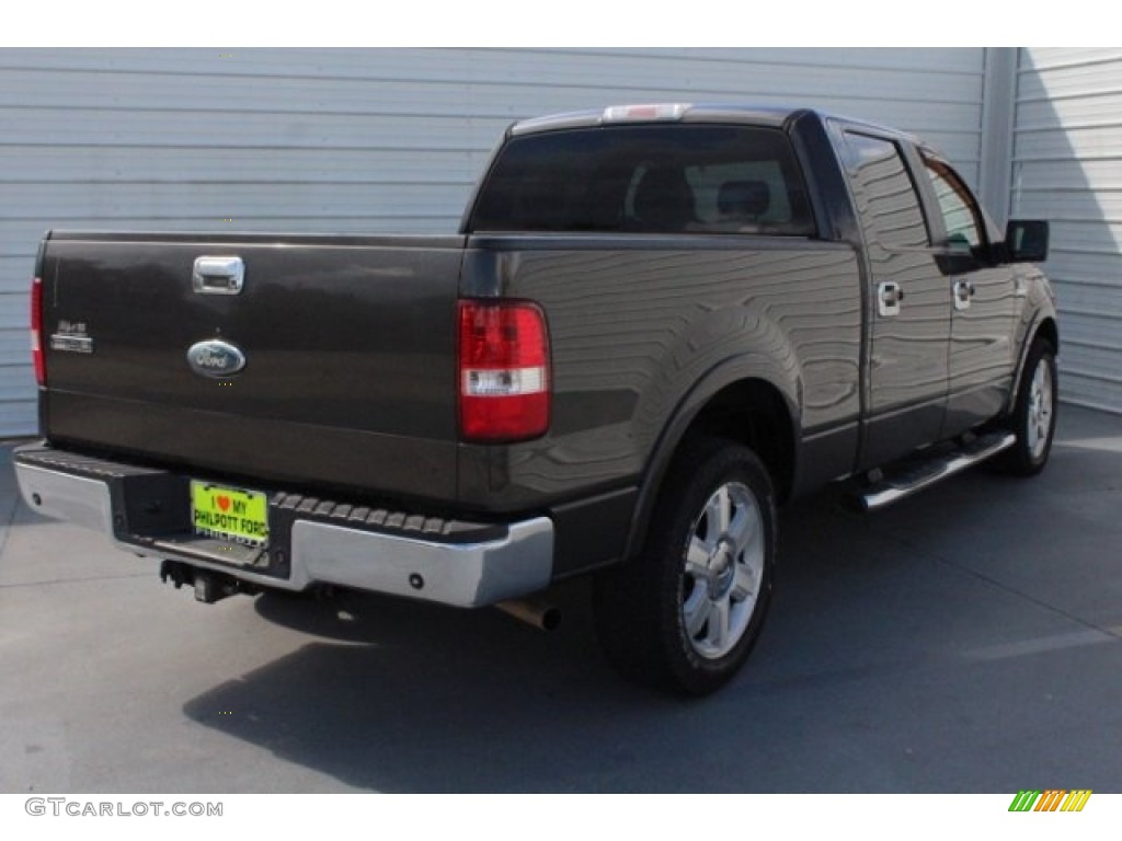 2006 F150 Lariat SuperCrew - Dark Shadow Grey Metallic / Black photo #10