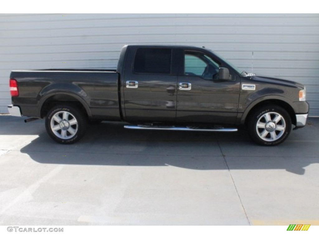 2006 F150 Lariat SuperCrew - Dark Shadow Grey Metallic / Black photo #11