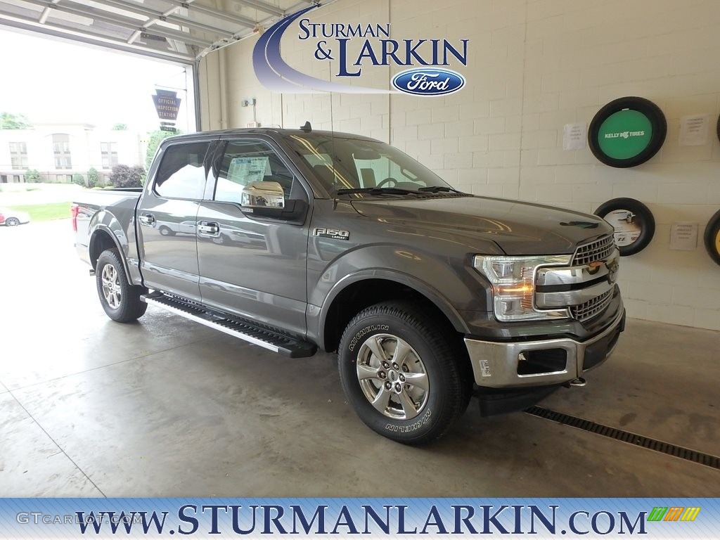 2018 F150 Lariat SuperCrew 4x4 - Magnetic / Black photo #1