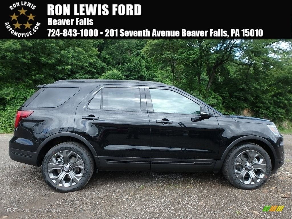 2018 Explorer Sport 4WD - Shadow Black / Ebony Black photo #1