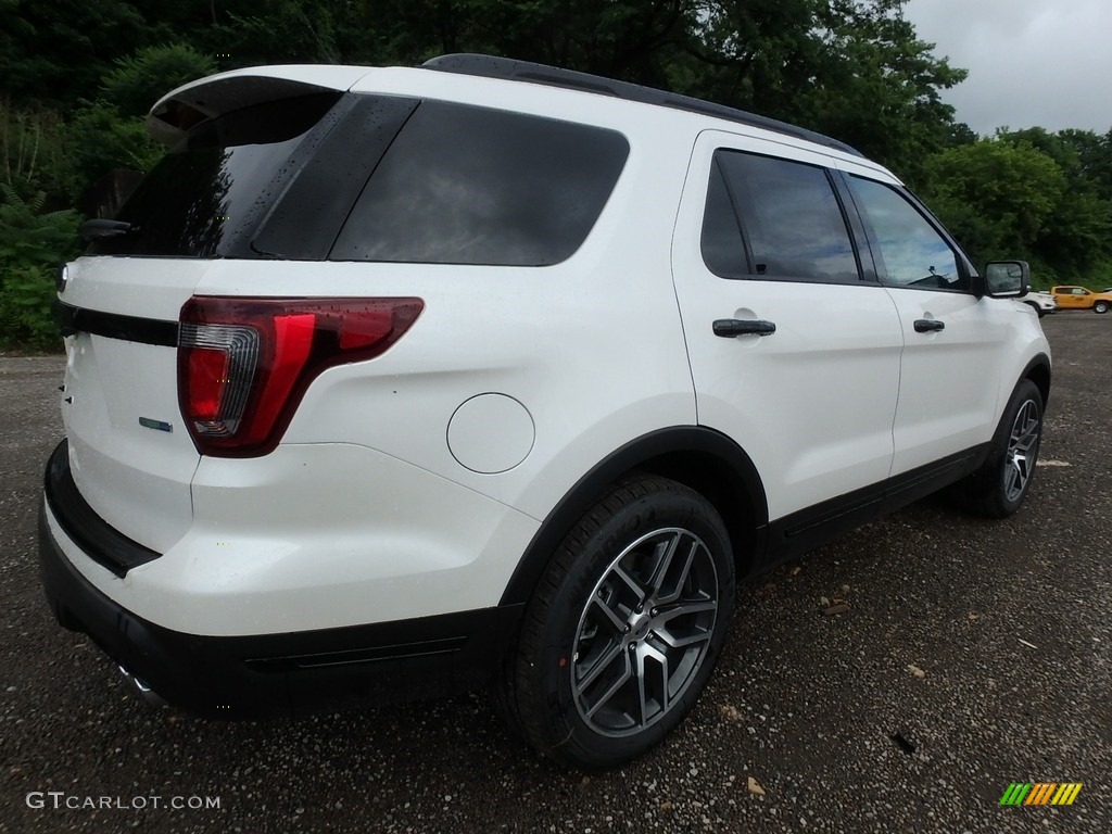 2018 Explorer Sport 4WD - White Platinum / Ebony Black photo #3