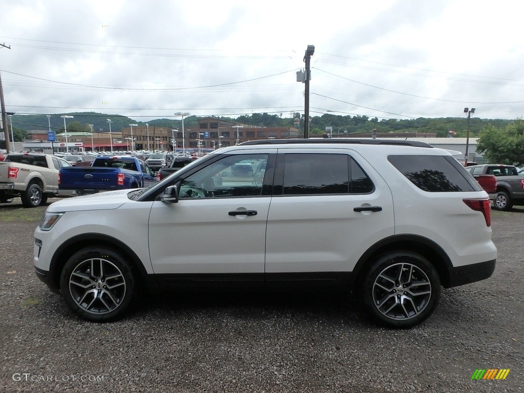 2018 Explorer Sport 4WD - White Platinum / Ebony Black photo #6
