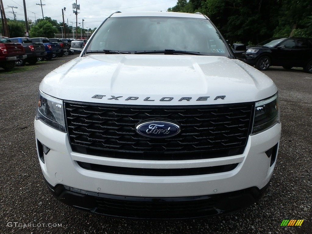 2018 Explorer Sport 4WD - White Platinum / Ebony Black photo #8