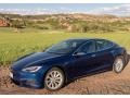 2016 Deep Blue Metallic Tesla Model S 75D  photo #1