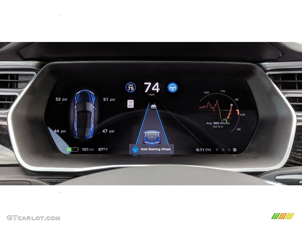 2016 Tesla Model S 75D Gauges Photo #127812065