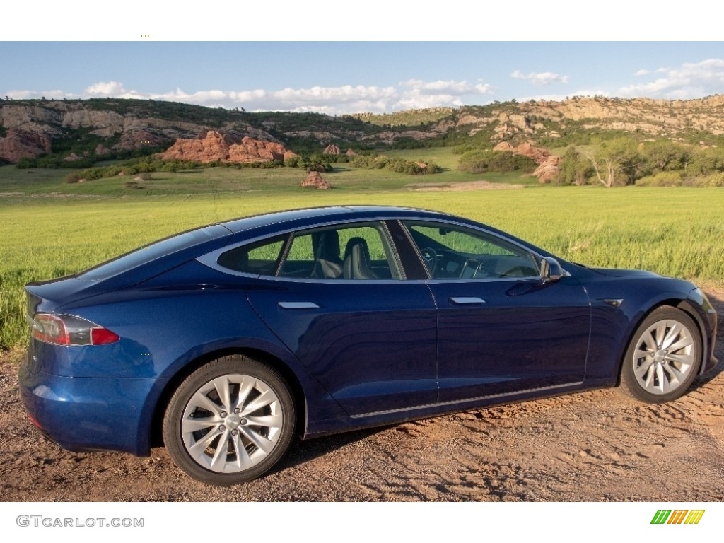 Deep Blue Metallic 2016 Tesla Model S 75D Exterior Photo #127812152