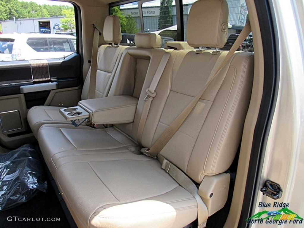 2018 F250 Super Duty Lariat Crew Cab 4x4 - White Gold / Camel photo #11