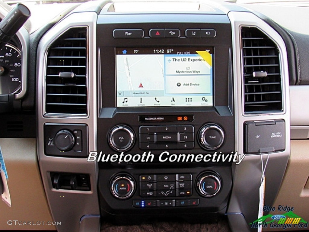 2018 F250 Super Duty Lariat Crew Cab 4x4 - White Gold / Camel photo #17