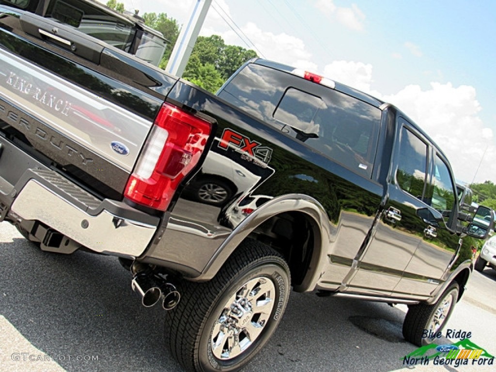 2018 F250 Super Duty King Ranch Crew Cab 4x4 - Shadow Black / King Ranch Kingsville Java photo #38