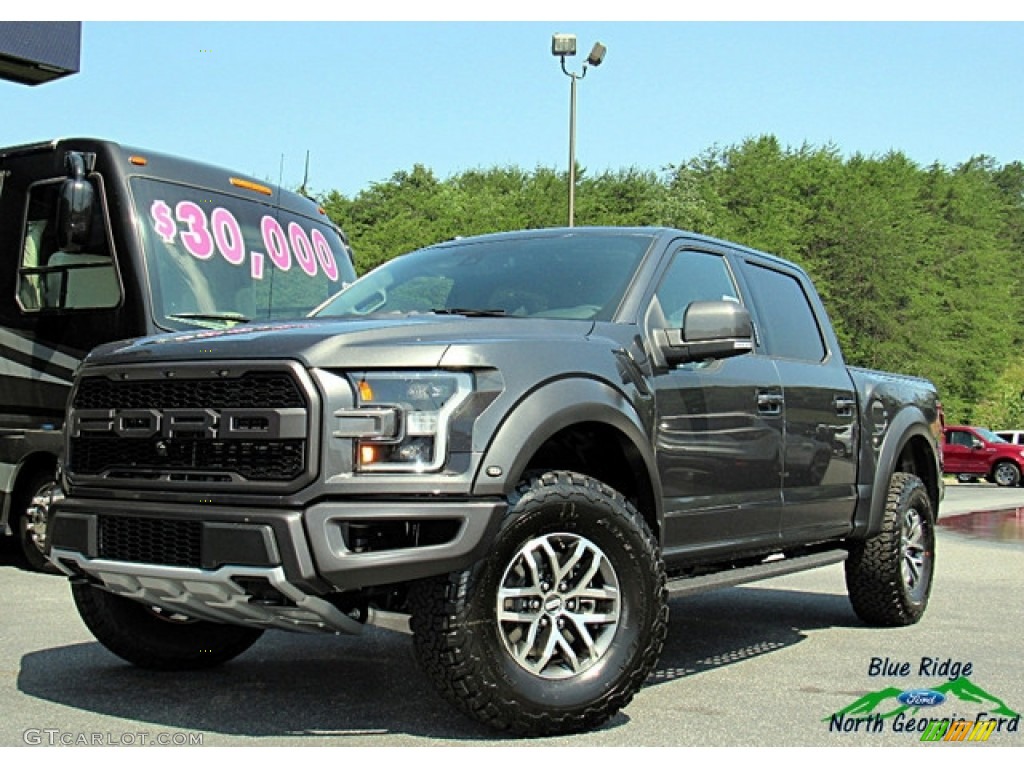 2018 F150 SVT Raptor SuperCrew 4x4 - Magnetic / Raptor Black photo #1