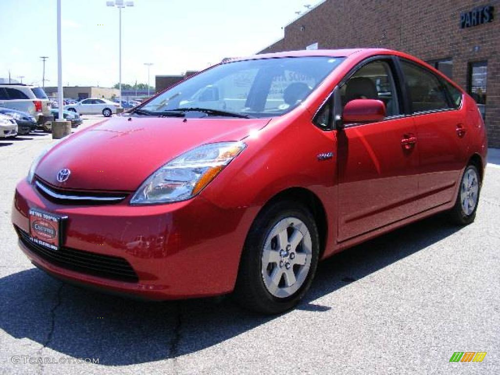 2009 Prius Hybrid - Barcelona Red Metallic / Bisque photo #7