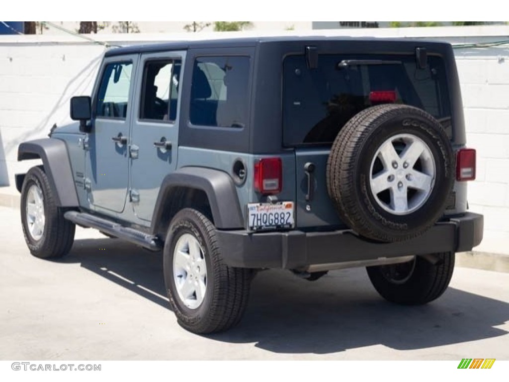 2015 Wrangler Unlimited Sport 4x4 - Anvil / Black photo #2