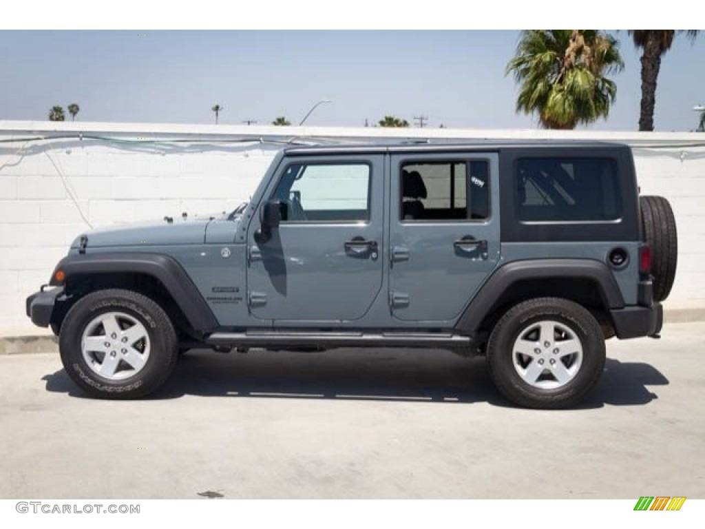 2015 Wrangler Unlimited Sport 4x4 - Anvil / Black photo #9