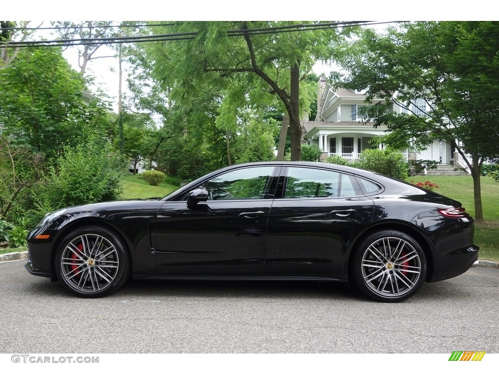 Jet Black Metallic 2017 Porsche Panamera Turbo Exterior Photo #127816645