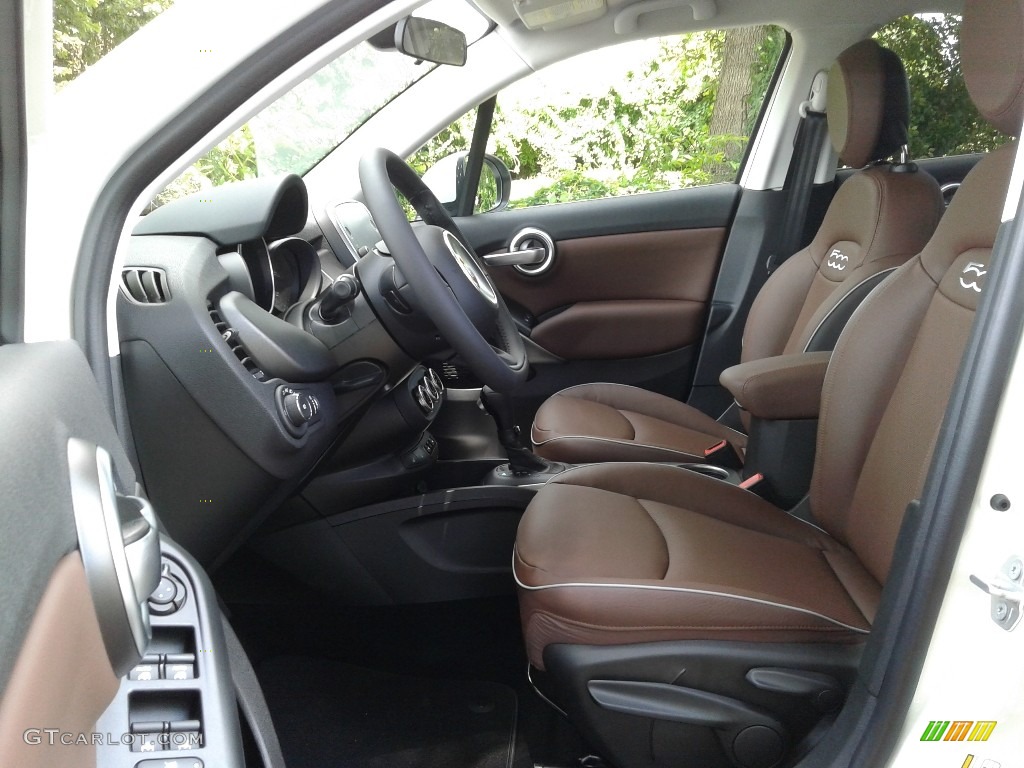 Brown Interior 2018 Fiat 500X Trekking Photo #127818397