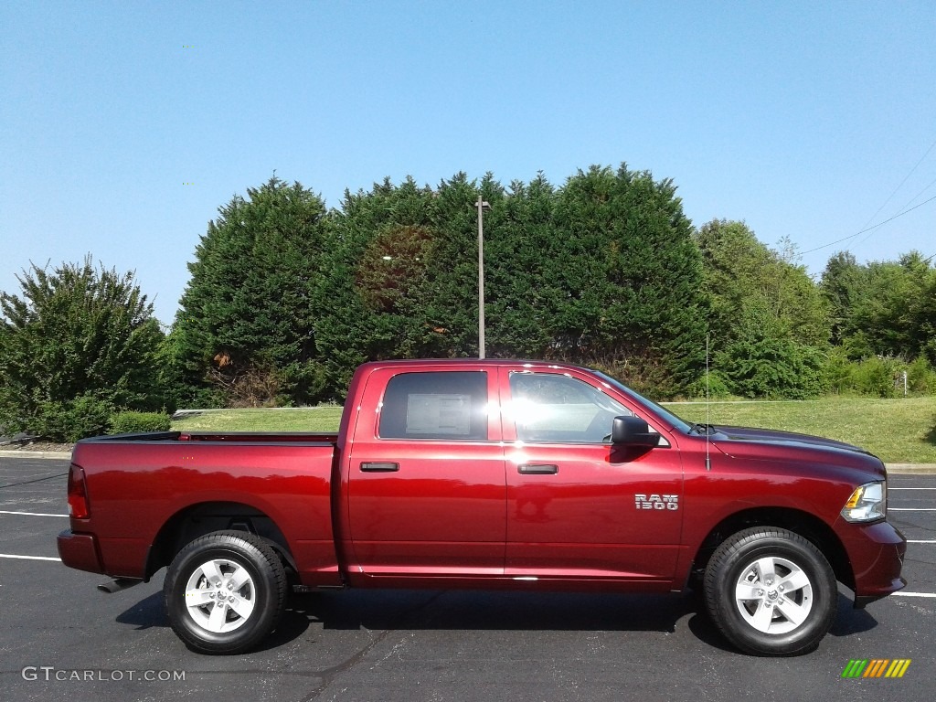 2018 1500 Express Crew Cab 4x4 - Delmonico Red Pearl / Black/Diesel Gray photo #5