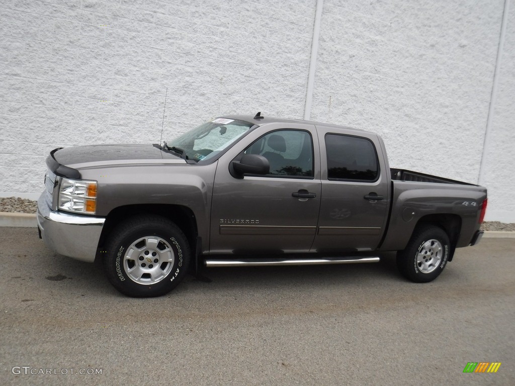 2012 Silverado 1500 LT Crew Cab 4x4 - Mocha Steel Metallic / Ebony photo #2