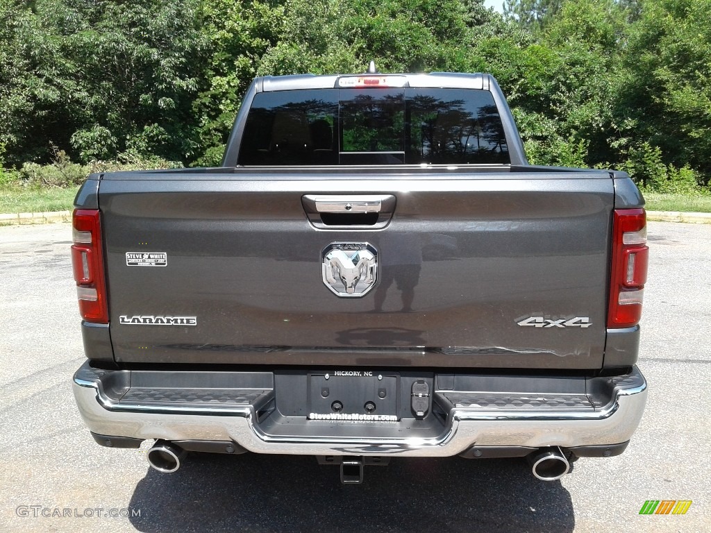 2019 1500 Laramie Crew Cab 4x4 - Granite Crystal Metallic / Mountain Brown/Light Frost Beige photo #7