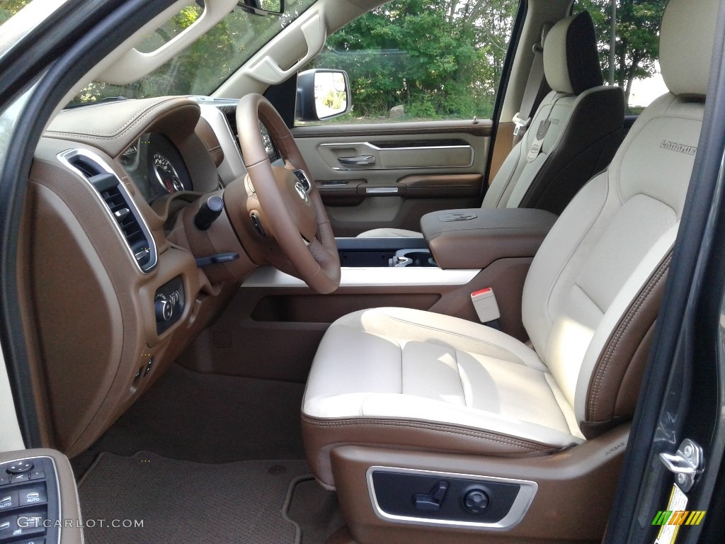 2019 1500 Laramie Crew Cab 4x4 - Granite Crystal Metallic / Mountain Brown/Light Frost Beige photo #10