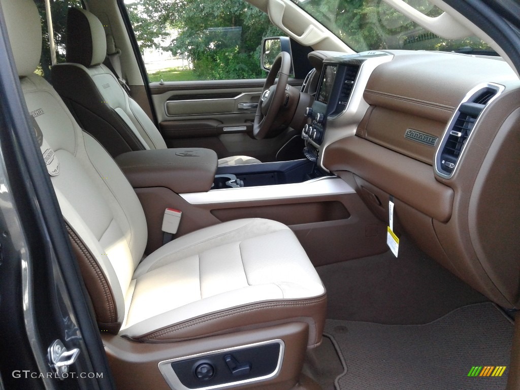 2019 1500 Laramie Crew Cab 4x4 - Granite Crystal Metallic / Mountain Brown/Light Frost Beige photo #17